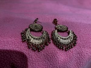 Metal Yellow Drop Earring