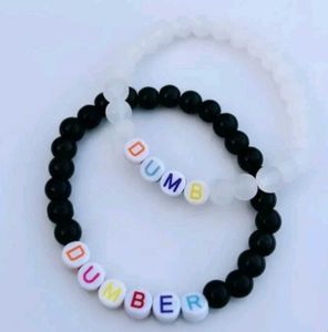 Dumber & Dumb Bead Bracelets