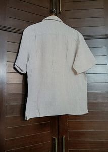 Zodiac Men Checks Regular Fit Linen Shirt