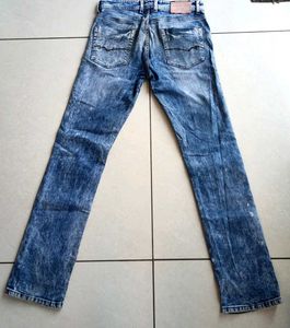 Vintage Wash Denim Jeans