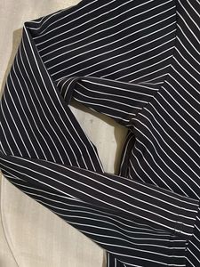 Black Striped Blazer