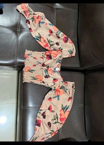Floral Smocked Crop Top