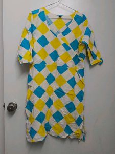Colorful Checkered Dress