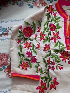 Women Chanderi Kurta