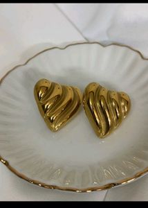 New Gold Heart Earrings