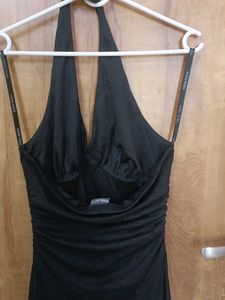 like new Black Halter Dress