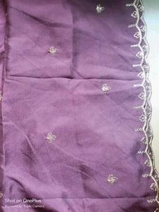 Elegant Purple Embroidered Kurta , All Size Availa