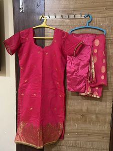 Gajri Pink Tailor Maid Salwar Suit