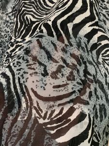 Sheer animal print shirt