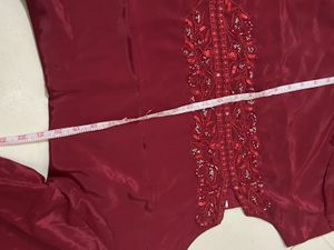 Elegant Maroon  Farshi Salwar Kameez Suit