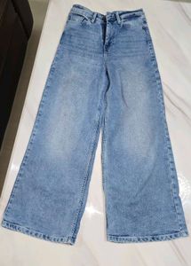 Wide Leg Denim Jeans
