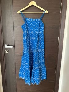 Blue casual dress