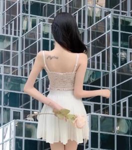 Padded Floral White Corset Top