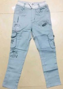 Boy's Light Blue Cargo Pants