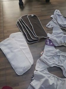 Cloth Diaper Lot of 4 Plus 7 Inserts Free