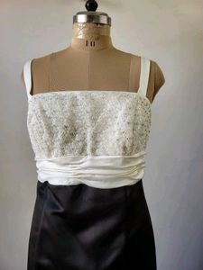 Elegant Black &amp; White Gown