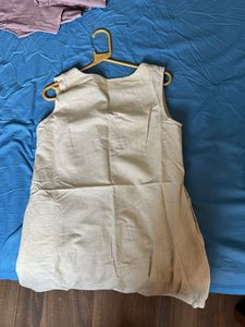 Beige Short Dress From Fab India
