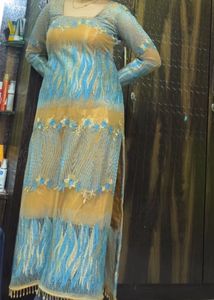 Heavy Net Pakistani Kurti