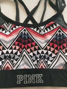 PINK Geometric Sports Bra