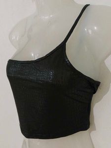 BLACK SEXY SNAKE PRINT TOP