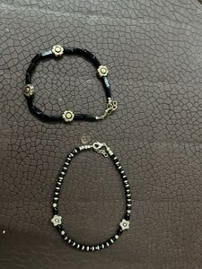 Women Oxidised Anklets Set Of 2