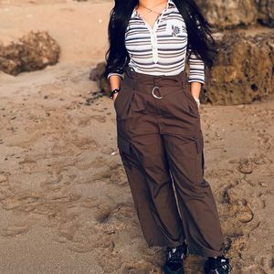 Striped Button-Up Top