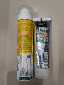 Garnier Sunscreen &amp; Cleanser combo