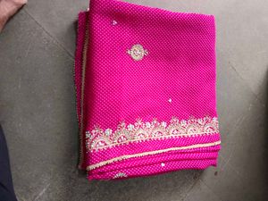 Chiffon Lahariya saree From Women