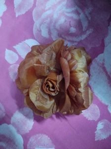 Cute brown color Floral big size Hair Clip