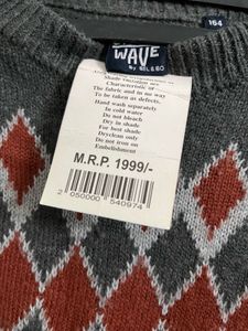 Patterned Knit Sweater