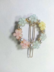 5 pcs Stone Butterfly claw with Korean Style Clip