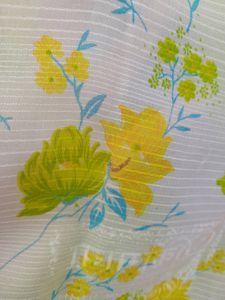 Yellow Green Saree