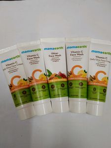 Mamaearth Vitamin C Face Wash And Cream Combo Of 5