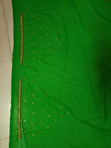 Saree Fully Worked With Blouse