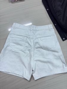 White Denim Shorts