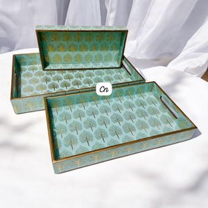 Wooden Trays-set Of 3