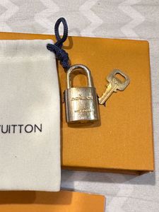 Authentic Louis Vuitton Brass Padlock with Key (No
