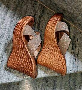 Sparkly Wedge Sandals