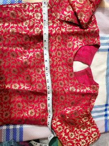 Brocade Fabric Lehgha Choli With Dupatta