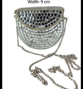 Mirror Sling Bag Silver
