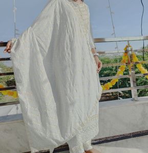 Elegant White Kurta Set