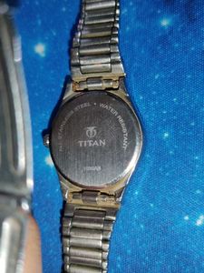 Vintage Titan Silver Watch