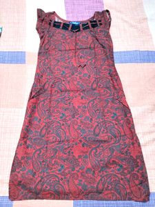Paisley Print Casual Dress