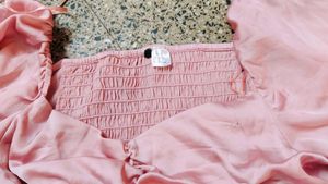 Pink Satin Top