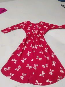 Red Daily Wear Kurta