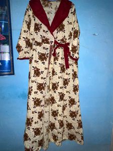 Floral Print Robe