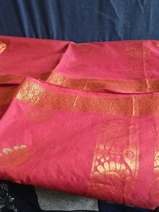 Cotton Silk Zari Border New With Tag