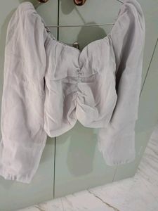 Chic Long Sleeve Crop Top