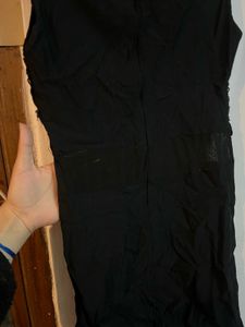 Chic Black Lace Detail Dress