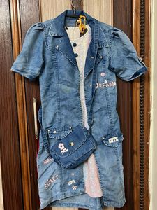 Denim Dress with Bag